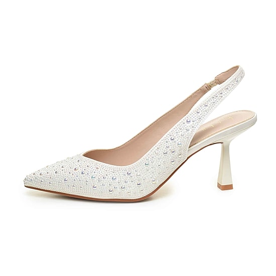 Nicole Miller Scoutie Womens Pointed Closed Toe Kitten Heel Pumps