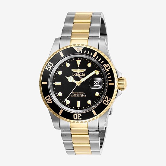 Invicta Pro Diver Mens Gold Tone Stainless Steel Bracelet Watch 26973