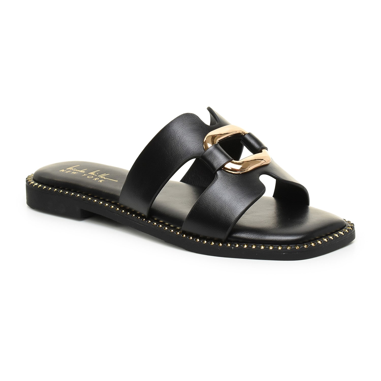 Nicole Miller Womens Danis Flat Sandals