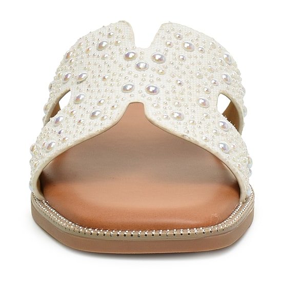 Nicole Miller Womens Heston Flat Sandals