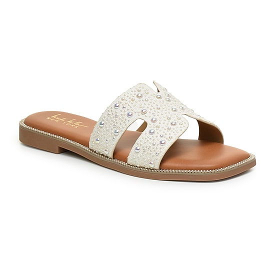 Nicole Miller Womens Heston Flat Sandals