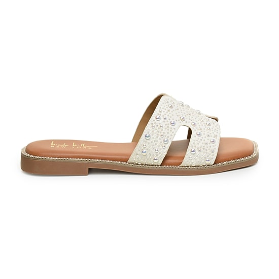 Nicole Miller Womens Heston Flat Sandals