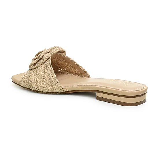 Nicole Miller Womens Rosette Heeled Sandals