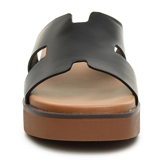 Nicole Miller Trams Womens Footbed Sandals