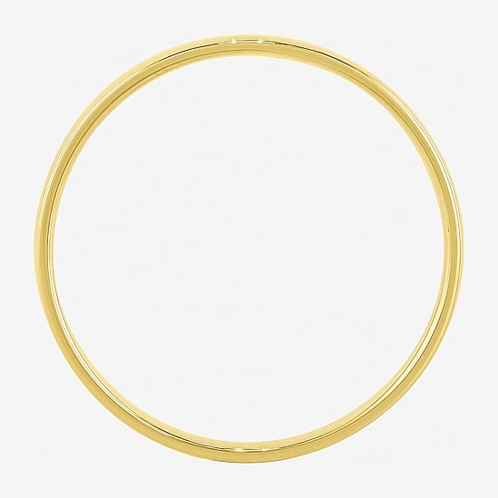 Womens 2MM 14K Gold Over Silver Round Wedding Band