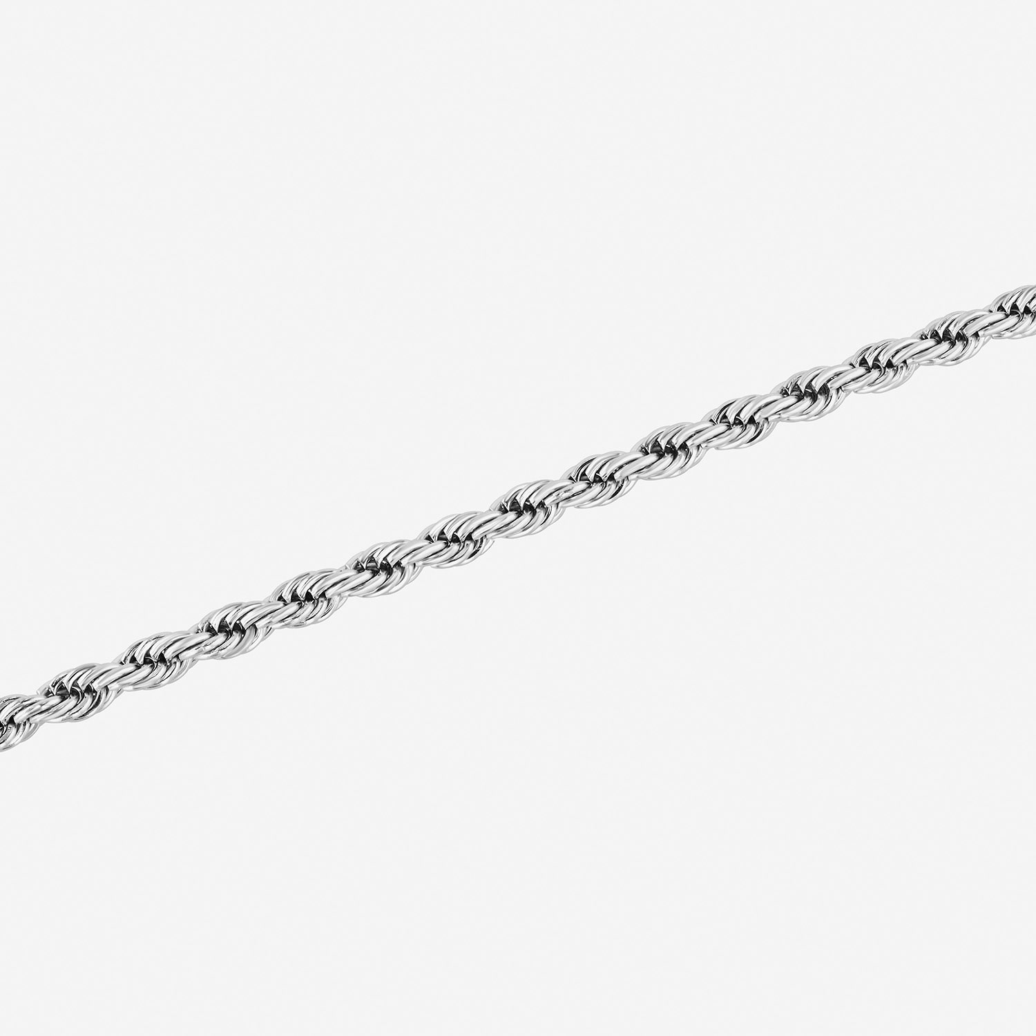 Mens Stainless Steel Solid 8 1/2 Inch Link Bracelet
