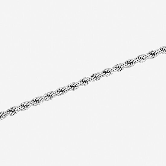 Mens Stainless Steel Solid 8 1/2 Inch Link Bracelet