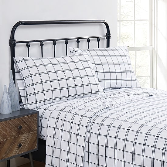 Truly Soft Bristol Plaid Flannel Sheet Set
