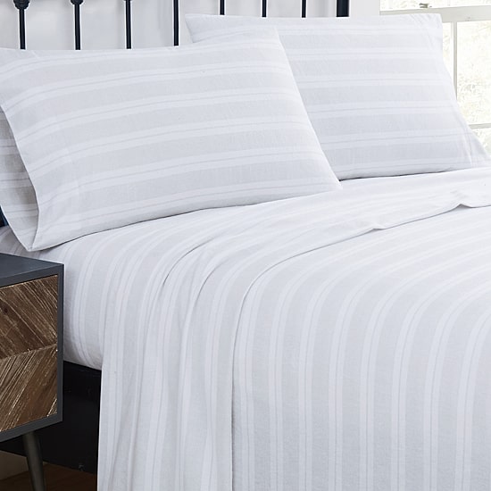 Truly Soft Bryce Stripe Flannel Sheet Set