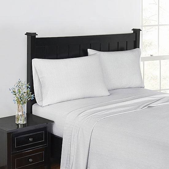 London Fog Herringbone Flannel Sheet Set