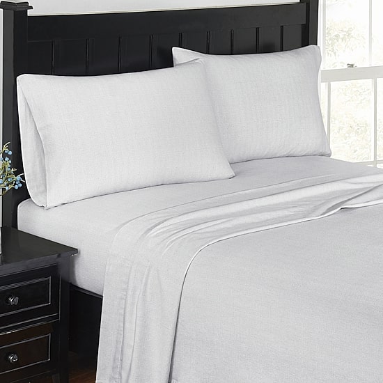 London Fog Herringbone Flannel Sheet Set