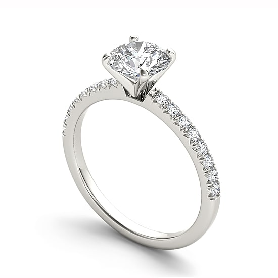 3/4 CT.T.W. Natural Round Diamond 14K Gold