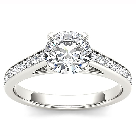 1 1/4 CT.T.W. Natural Round Diamond 14K Gold Engagement Ring
