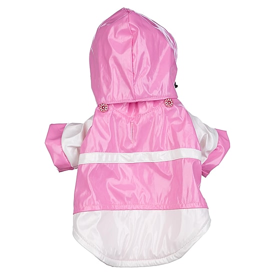 The Pet Life Baby Blue Pvc Waterproof Adjustable Pet Raincoat