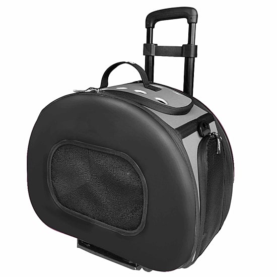 The Pet Life Tough-Shell Wheeled Collapsible Final Destination Pet Carrier