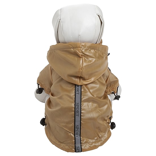 The Pet Life Reflecta-Sport Adjustable Reflective Weather-Proof Pet Rainbreaker Jacket