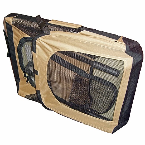 The Pet Life Folding Zippered 360° Vista View House Pet Crate