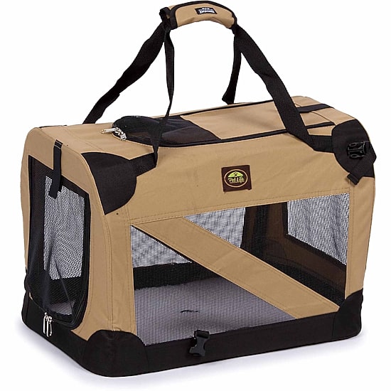 The Pet Life Folding Zippered 360° Vista View House Pet Crate