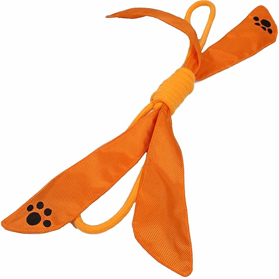 The Pet Life Extreme Bow Squeak Pet Rope Toy