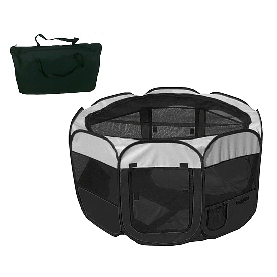 The Pet Life All-Terrain' Lightweight Easy FoldingWire-Framed Collapsible Travel Pet Playpen