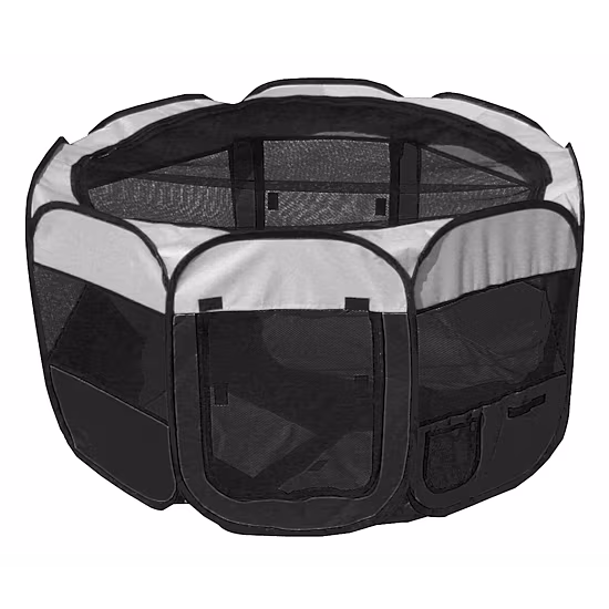 The Pet Life All-Terrain' Lightweight Easy FoldingWire-Framed Collapsible Travel Pet Playpen