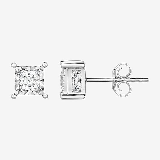 Tru Miracle 1 CT. T.W. Natural White Diamond 14K Gold 5.1mm Stud Earrings