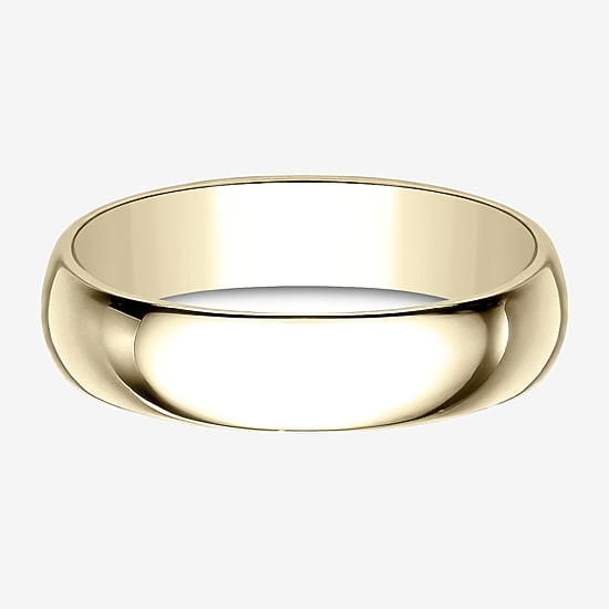 Mens 5MM 10K Gold Wedding Band