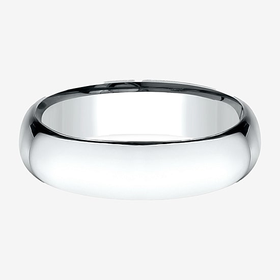 Mens 14K Yellow Gold 6MM Light Comfort-Fit Wedding Band