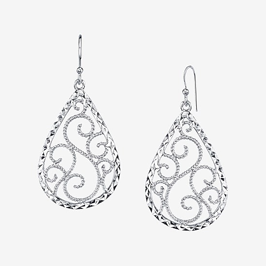 Sterling Silver Teardrop Earrings