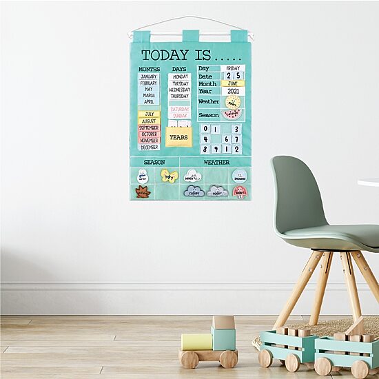 The Peanutshell Teal Learning Calendar 40-pc. Resposibility Chart