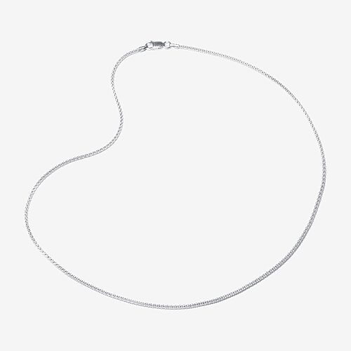 Silver Treasures Made In Italy Womens Sterling Silver 16 Inch Popcorn Chain Necklace, One Size