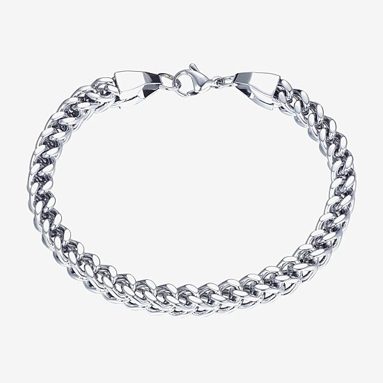 J.P. Army Men's Jewelry Stainless Steel 8 1/2 Inch Cable Chain Bracelet