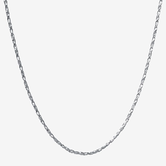 Silver Treasures Made in Italy Sterling Silver 18"- 20" Rope Chain Necklace