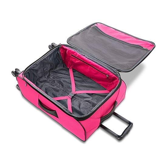 American Tourister Pirouette Nxt 24 Inch Softside Expandable Checked Spinner Luggage