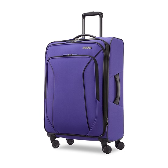 American Tourister Pirouette Nxt 24 Inch Softside Expandable Checked Spinner Luggage