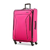 American Tourister Pirouette Nxt 28 Inch Softside Expandable Checked Spinner Luggage