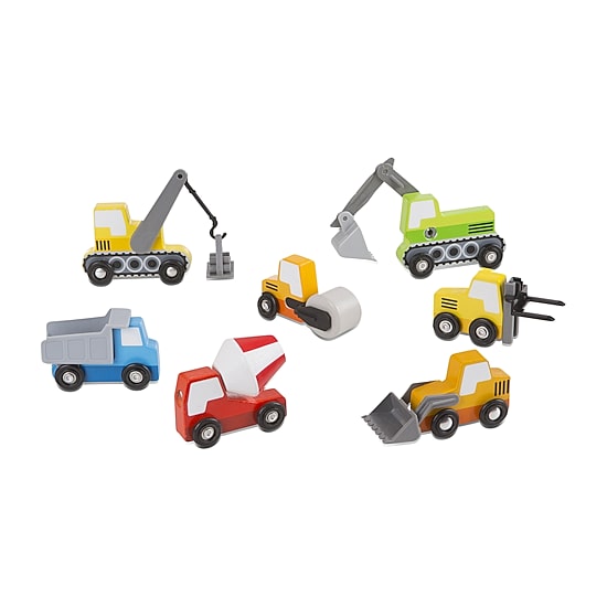 Melissa & Doug Wooden Construction Site Vehicles
