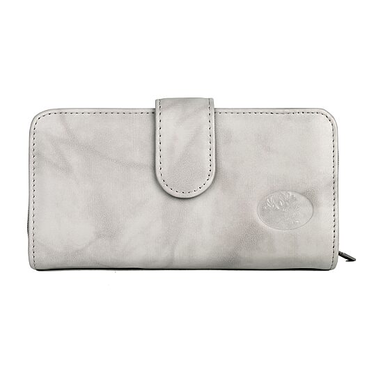 Julia Buxton Heiress Leather Checkbook Womens RFID Blocking Checkbook Wallet