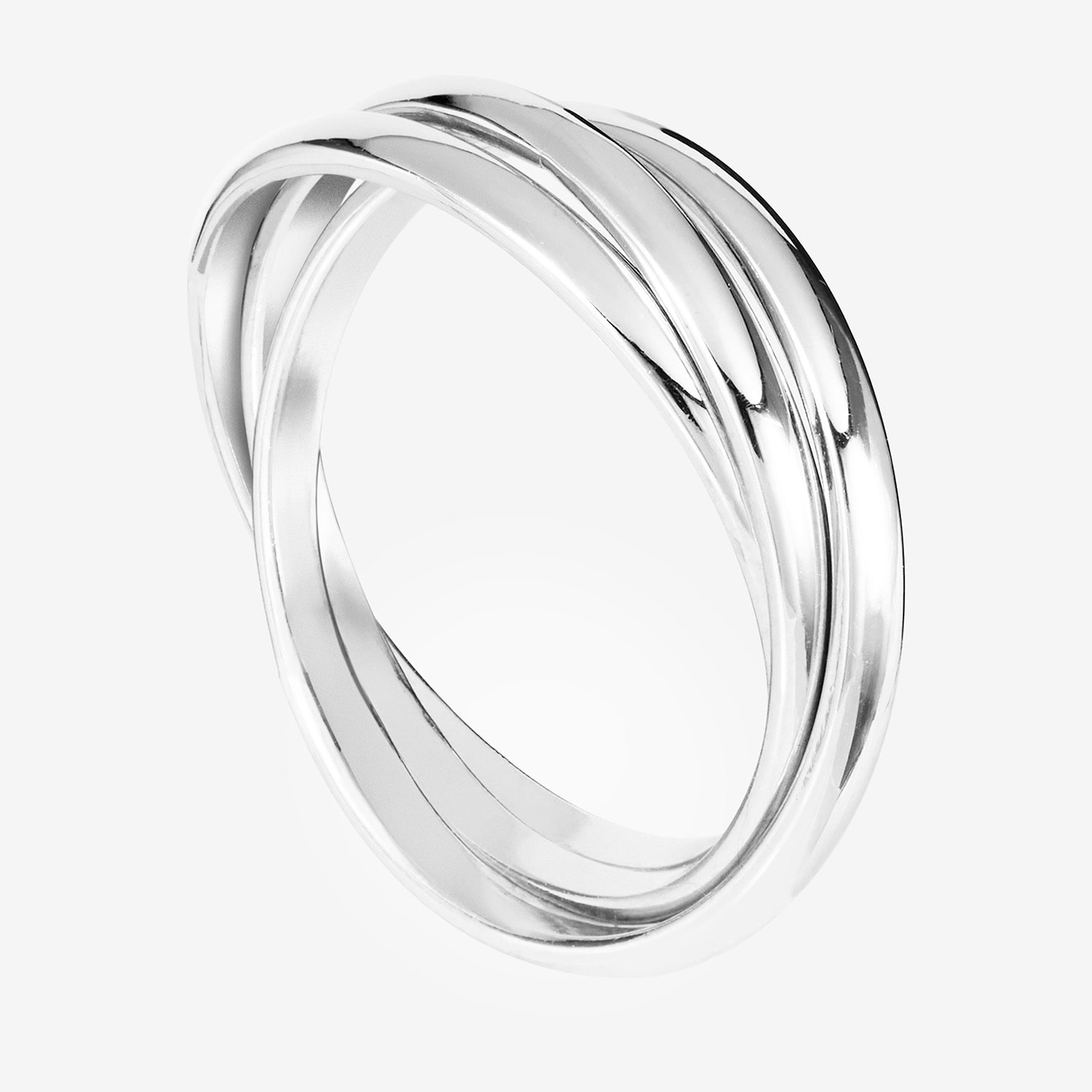 Womens Sterling Silver Band