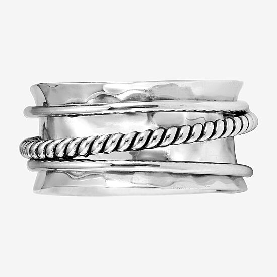 Womens Sterling Silver Band