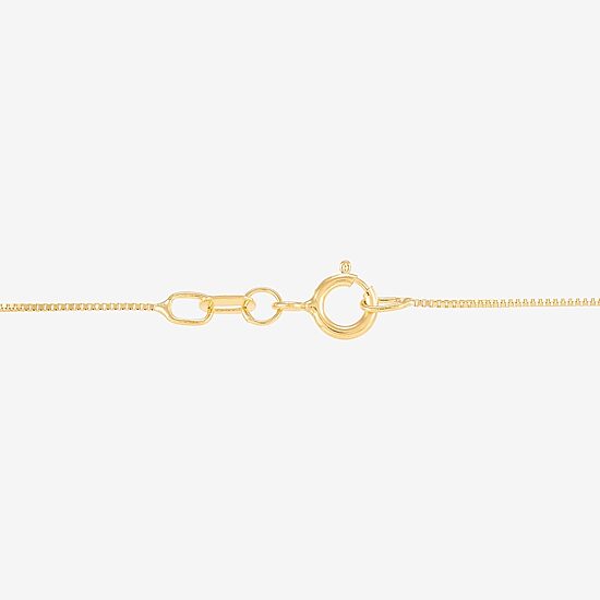 (H-I / Si1-Si2) Unisex Adult 1/10 CT. T.W. Lab Grown White Diamond 14K Gold Circle Cross 18 Inch Pendant Necklace
