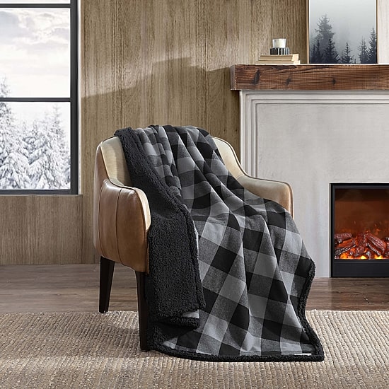Eddie Bauer Cabin Cotton Flannel Lightweight Throw