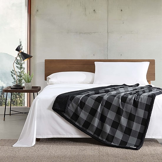 Eddie Bauer Cabin Cotton Flannel Lightweight Throw