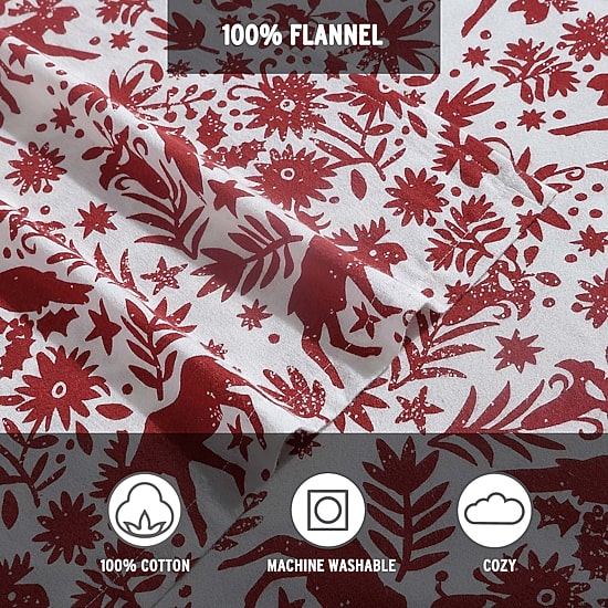 Eddie Bauer Arcadia Cotton Flannel Deep Pocket Sheet Set
