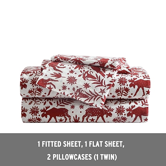 Eddie Bauer Arcadia Cotton Flannel Deep Pocket Sheet Set