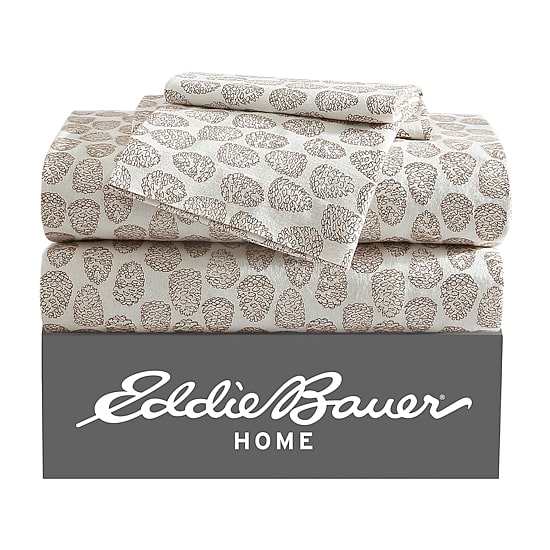 Eddie Bauer Little Creek Pine Cone Deep Pocket Sheet Set