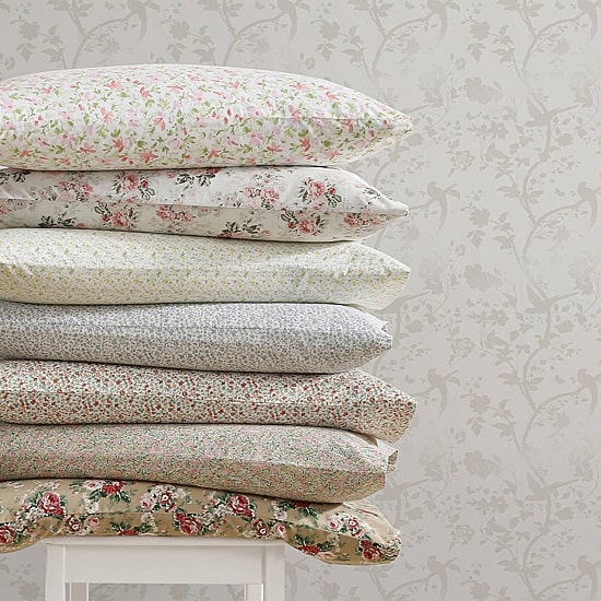 Laura Ashley Emogene Cotton Percale Deep Pocket Sheet Set