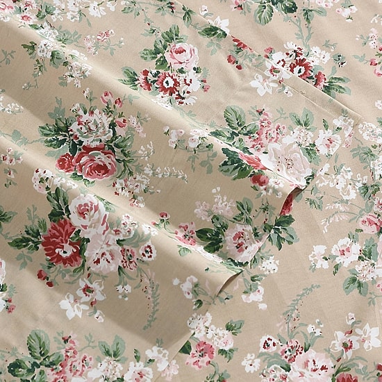 Laura Ashley Ashfield Cotton Percale Deep Pocket Sheet Set
