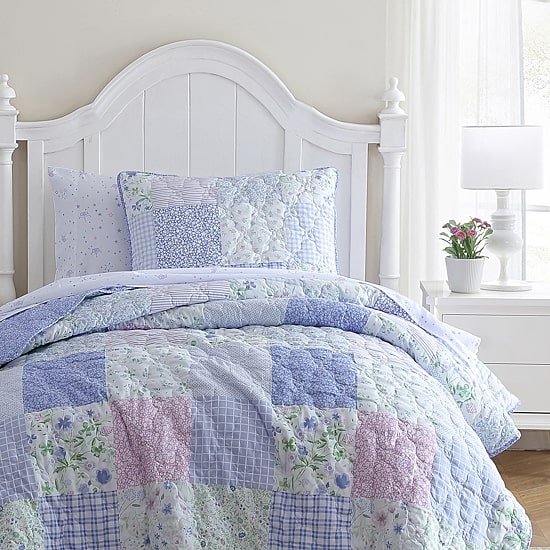 Laura Ashley Parker Patchwork Quilt Set