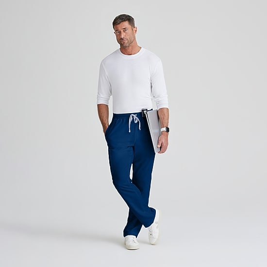 Grey's Anatomy™ by Barco Classic Grp558 Evan 5-Pocket Zip-Fly Mens Moisture Wicking Scrub Pant